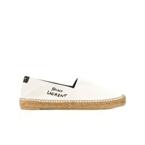 Embroidered Logo Espadrille